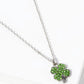 Crystal Pave 15mm Four-Leaf Clover Pendant Necklace