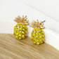 Crystal Pave 15mm Pineapple Stud Earrings