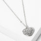 Crystal Pave 15mm Puffy Heart Pendant Necklace