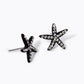Crystal Pave 15mm Starfish Stud Earrings