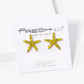 Crystal Pave 15mm Starfish Stud Earrings