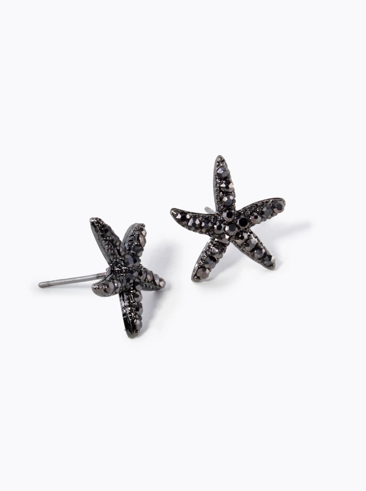Crystal Pave 15mm Starfish Stud Earrings