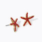 Crystal Pave 15mm Starfish Stud Earrings