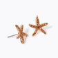Crystal Pave 15mm Starfish Stud Earrings