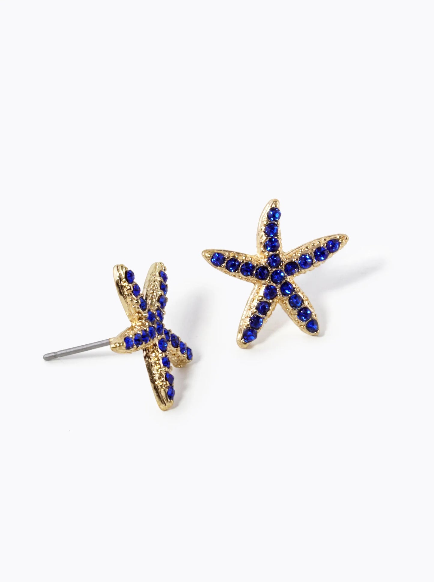 Crystal Pave 15mm Starfish Stud Earrings