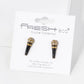 Crystal Pave 15mm Tiny Microphone Stud Earrings