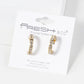Crystal Pave 16mm Open Hoop Earrings