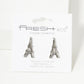 Crystal Pave 17mm Eiffel Tower Stud Earrings