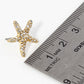 Crystal Pave 18mm Starfish Stud Earrings