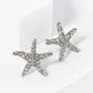 Crystal Pave 18mm Starfish Stud Earrings