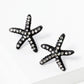 Crystal Pave 18mm Starfish Stud Earrings
