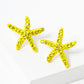 Crystal Pave 18mm Starfish Stud Earrings