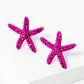 Crystal Pave 18mm Starfish Stud Earrings