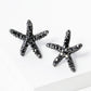 Crystal Pave 18mm Starfish Stud Earrings