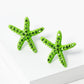 Crystal Pave 18mm Starfish Stud Earrings