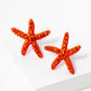 Crystal Pave 18mm Starfish Stud Earrings