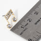 Crystal Pave 19mm Musical Note Stud Earrings