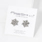 Crystal Pave 19mm Snowflake Stud Earrings