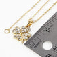 Crystal Pave 20mm Four-Leaf Clover Pendant Necklace