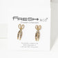 Crystal Pave 20mm Two Pairs Of Scissors Stud Earrings