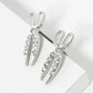 Crystal Pave 20mm Two Pairs Of Scissors Stud Earrings