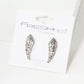 Crystal Pave 22mm Angel Wings Stud Earrings