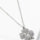 Crystal Pave 25mm Four-Leaf Clover Pendant Necklace