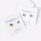 Crystal Pave 7mm Dainty Organic Heart Stud Earrings