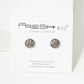 Crystal Pave 7mm Round Stud Earrings