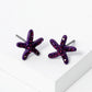Crystal Pave 8mm Starfish Post Stud Earrings