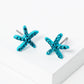 Crystal Pave 8mm Starfish Post Stud Earrings
