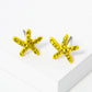 Crystal Pave 8mm Starfish Post Stud Earrings