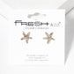 Crystal Pave 8mm Starfish Post Stud Earrings
