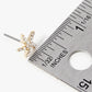 Crystal Pave 8mm Starfish Post Stud Earrings