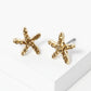 Crystal Pave 8mm Starfish Post Stud Earrings