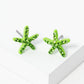 Crystal Pave 8mm Starfish Post Stud Earrings