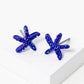 Crystal Pave 8mm Starfish Post Stud Earrings