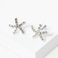 Crystal Pave 8mm Starfish Post Stud Earrings