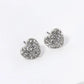 Crystal Pave 9mm Puffy Heart Stud Earrings