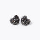 Crystal Pave 9mm Puffy Heart Stud Earrings