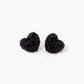 Crystal Pave 9mm Puffy Heart Stud Earrings
