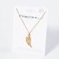 Crystal Pave Angel Wing Pendant Necklace
