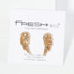 Crystal Pave Angel Wings Post Stud Earrings