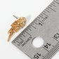 Crystal Pave Angel Wings Post Stud Earrings