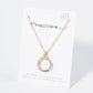 Crystal Pave Circle Pendant Necklace