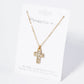 Crystal Pave Cross Pendant Necklace
