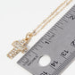 Crystal Pave Cross Pendant Necklace