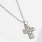 Crystal Pave Cross Pendant Necklace