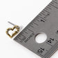 Crystal Pave Dainty 11mm Heart Stud Earrings