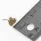 Crystal Pave Dainty Heart Stud Earrings